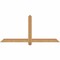 Ekena Millwork Eugene Smooth Timber Gable Bracket, Western Red Cedar, 60"W x 27"H x 1 1/2"D x 3 1/2"F, 11/12 Pitch GBW060X27X0204EUG00SWR - alternate 1